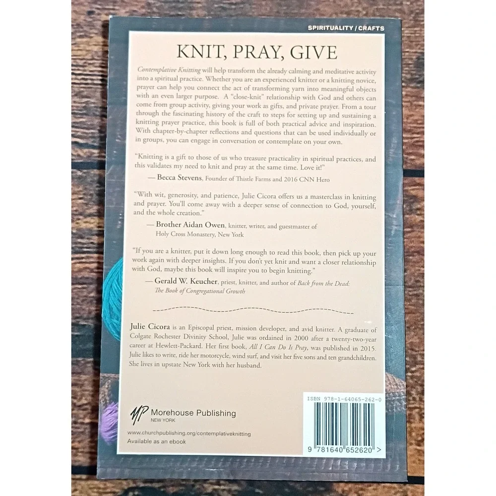 Contemplative Knitting Julie Cicora Paperback‎ Book Spiritual Crafts